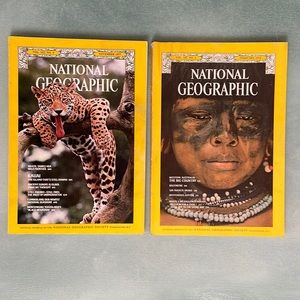 Vintage National Geographic Magazine February 1975 + November 1977